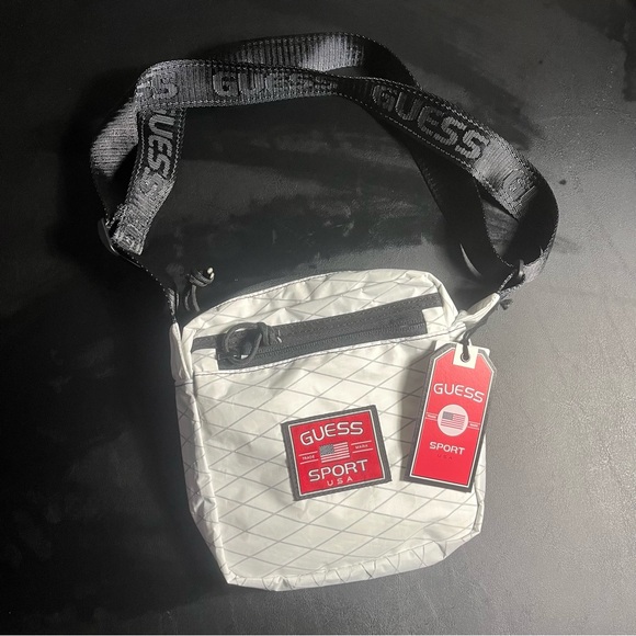 Guess Handbags - NWT Guess Originals Crossbody Bag OS White/black